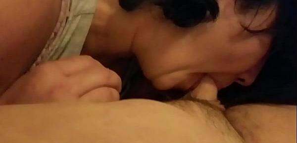  Neighbor stops by to suck dick and swallow a load